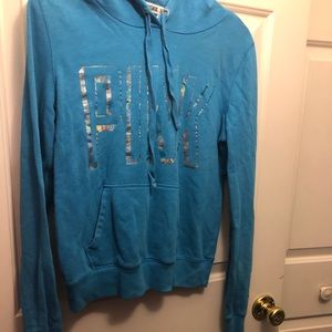 Blue PINK pullover hoodie